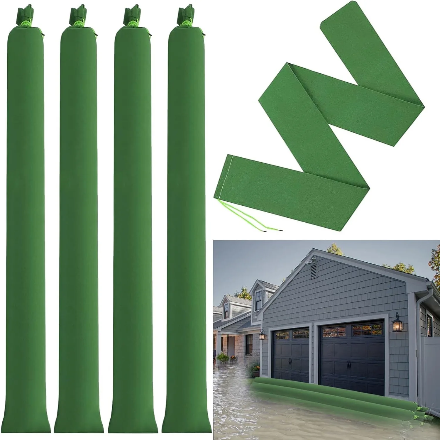 Flood Barrier Bag - 2 Stuks Zandzakken Verdikte Lange Canvas