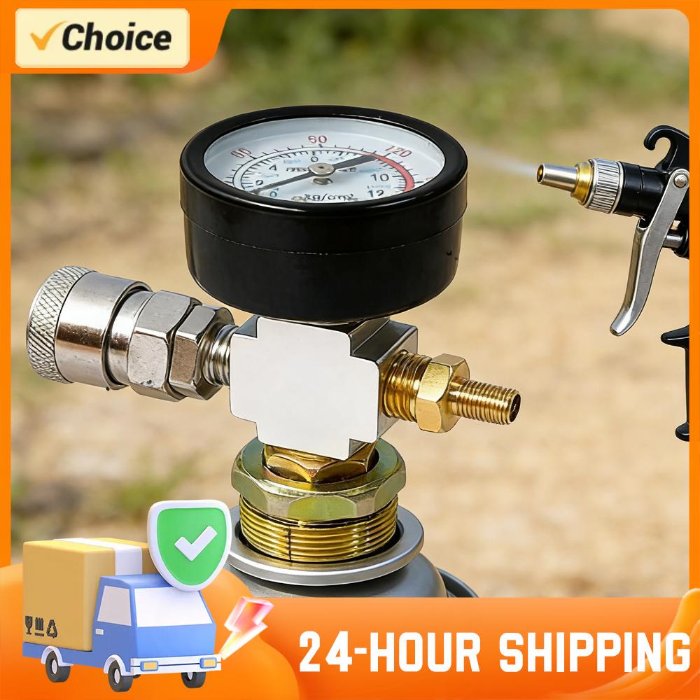 Fire Extinguisher Small - Adapter voor kleine luchttanks met manometer,