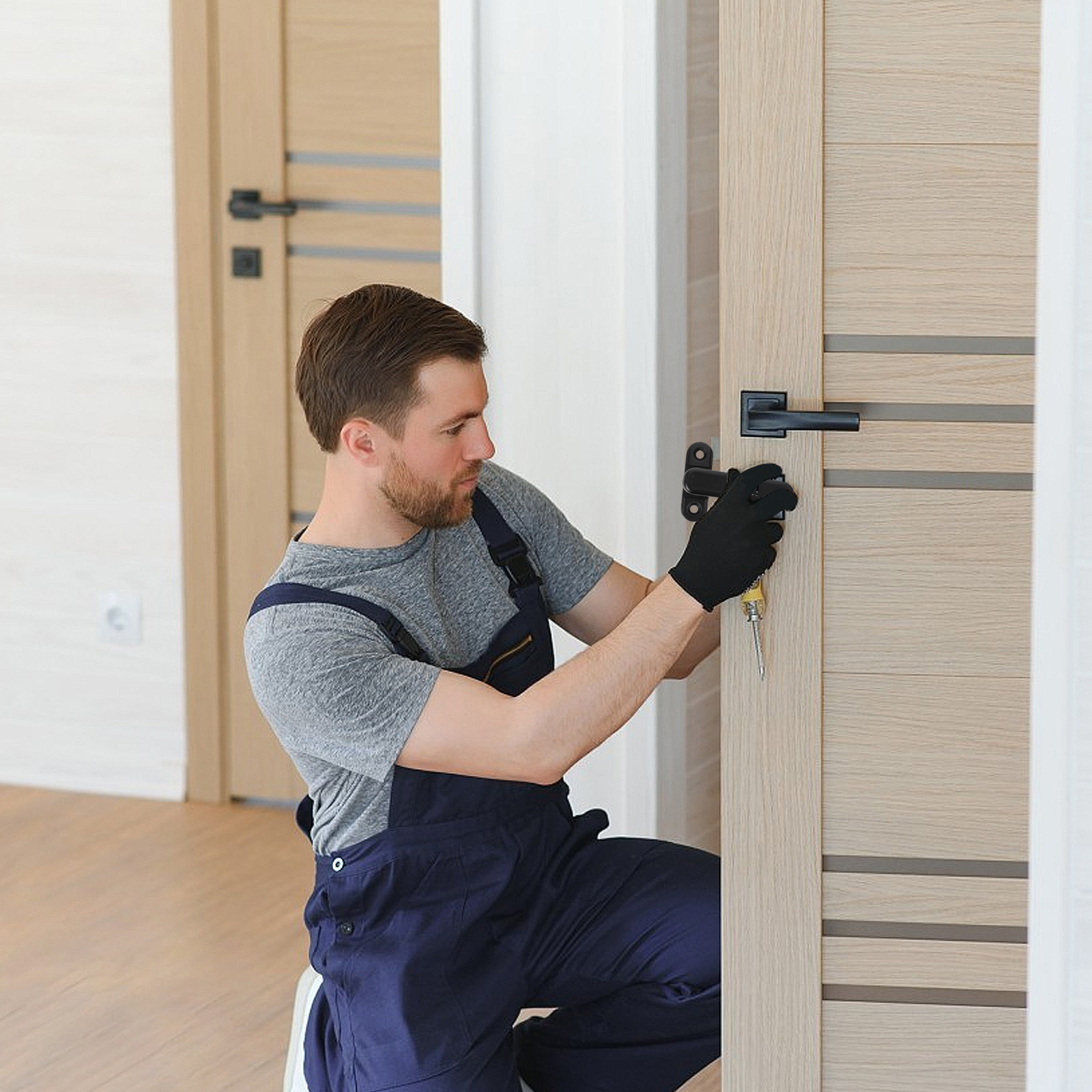 Door Stop Alarm - Draagbaar deurstopper-alarm, anti-diefstal beveiligingsblokkering voor thuis,