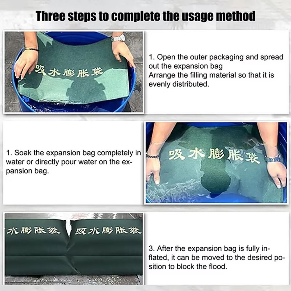 Flood Barrier Bag - 1 Stuks Herbruikbare Waterabsorberende Zandzak 25X50