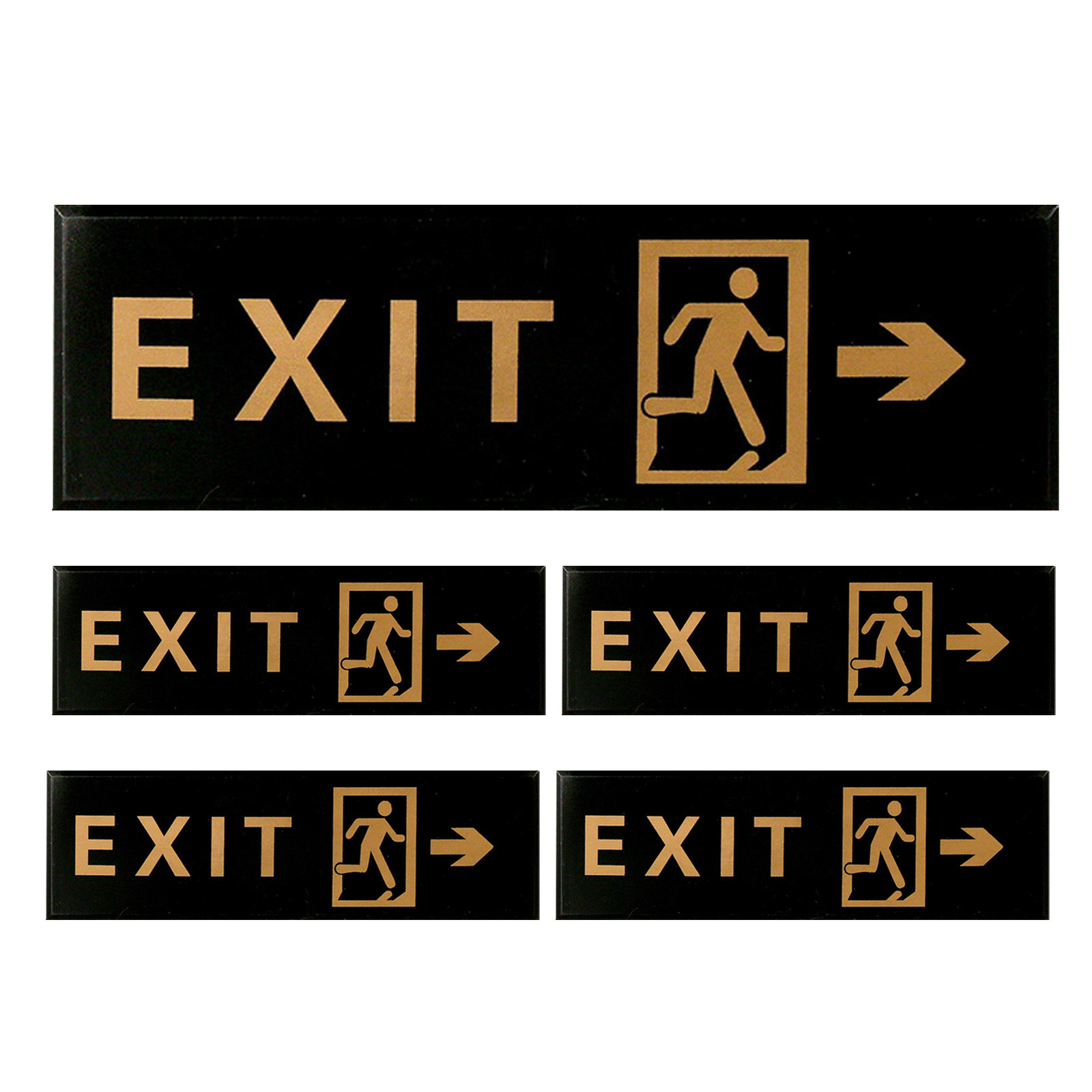 5 stuks uitgangsbord zelfkleve - Emergency Exit Sign recensie en prijs