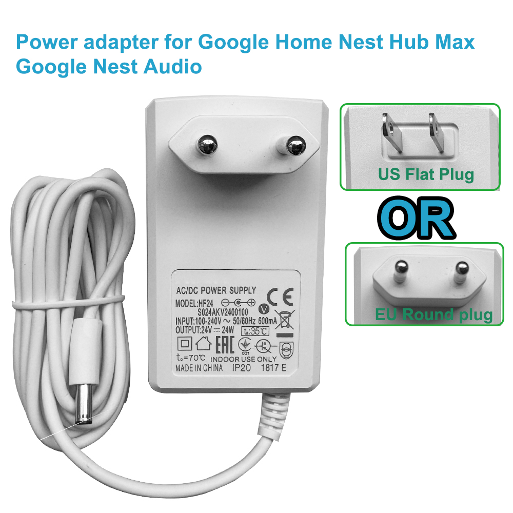 24V voedingsadapter voor Googl - Google Speaker Nest Hub recensie en prijs