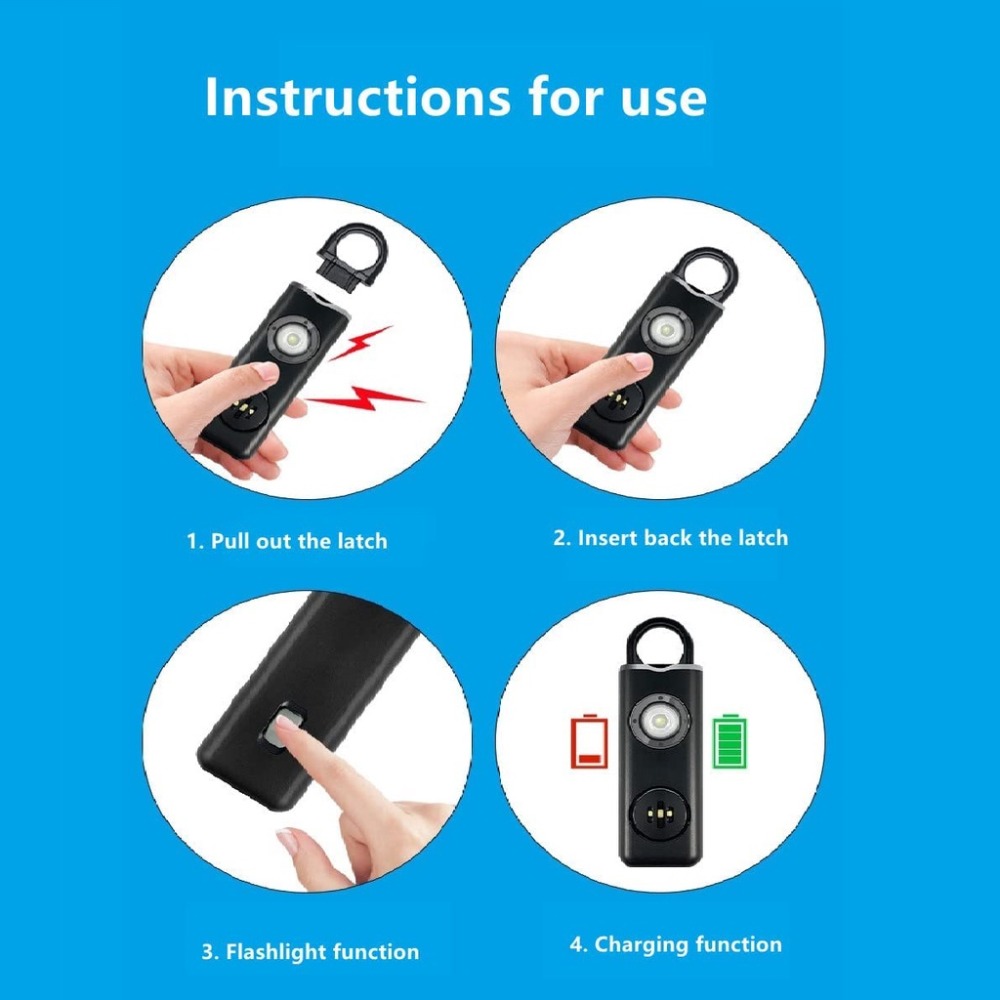 130 High DB Safe Sound Persoon - Personal Alarm Keychain recensie en prijs