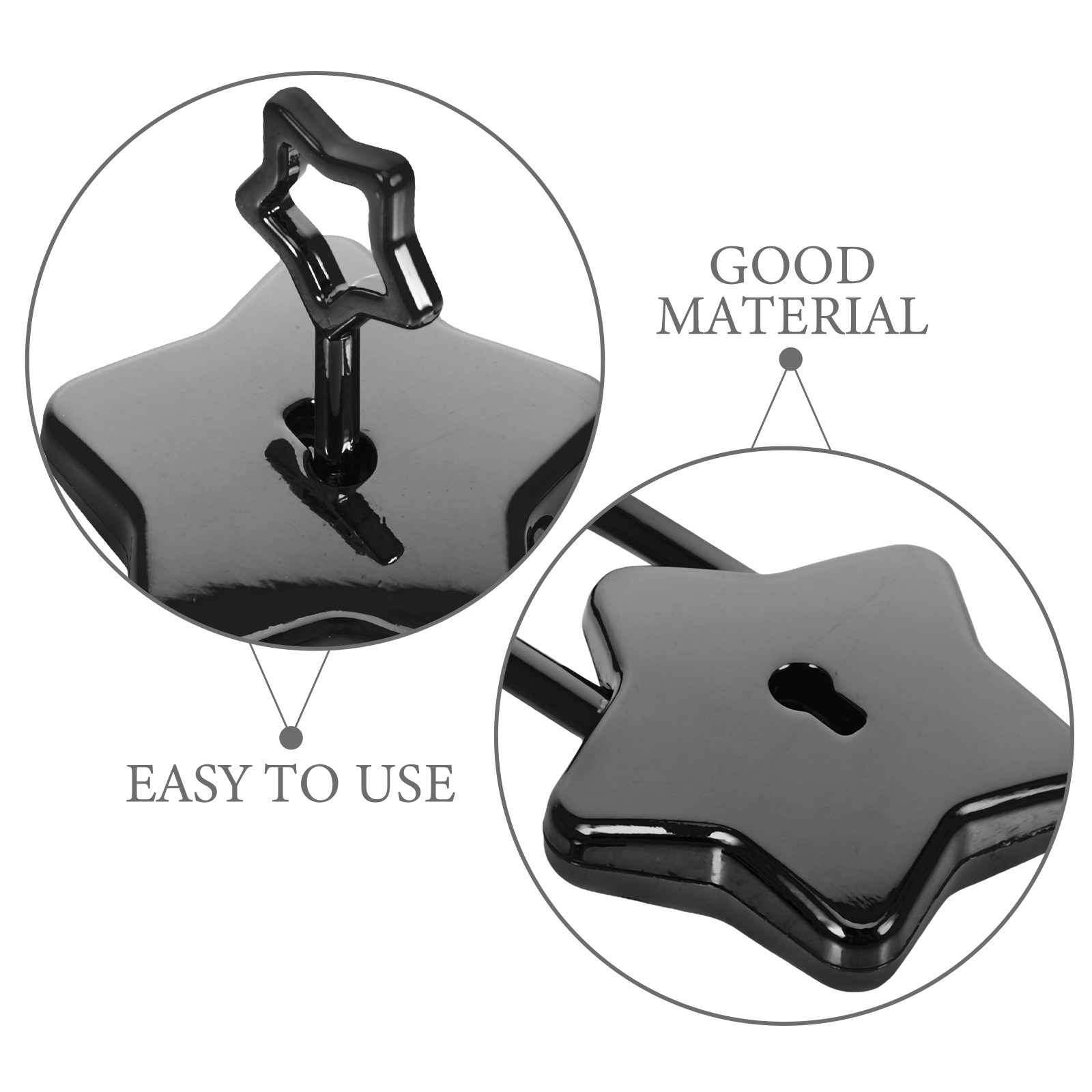 Klein stervormig mini-notitieb - Lockbox Key Secure recensie en prijs