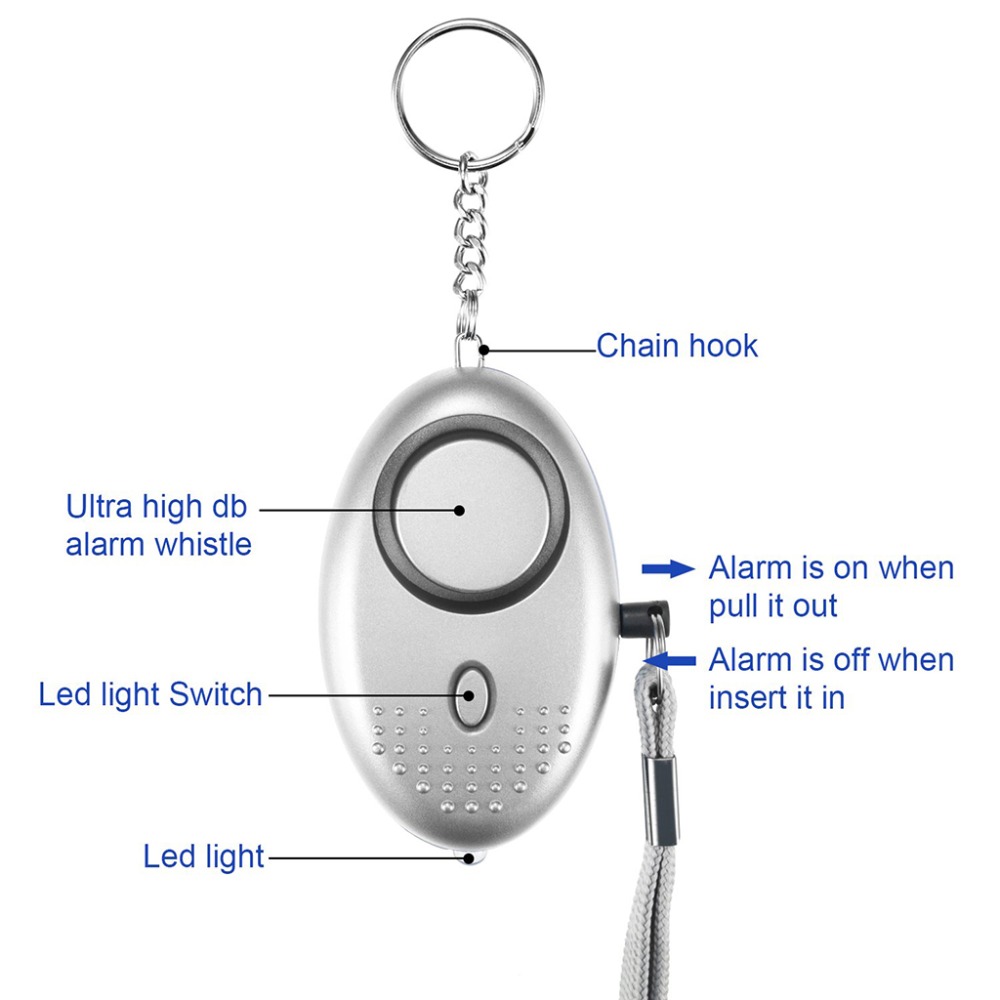 130dB zelfverdedigingsalarm an - Personal Alarm Keychain recensie en prijs