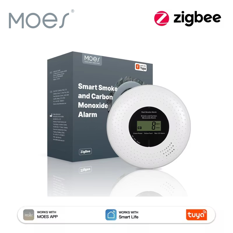 MOES Tuya ZigBee Rook- en Kool - Co Detector Plug recensie en prijs
